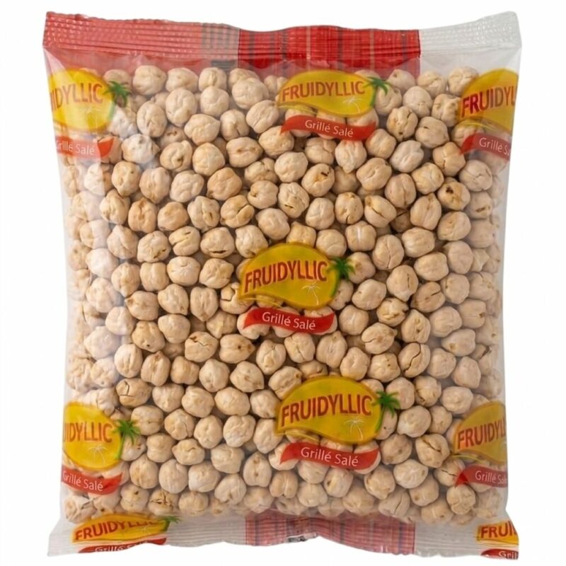 Pois chiches blancs grillés salés