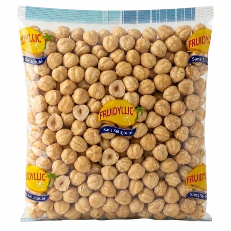 Noisettes blanchies grillées sans sel 12/14mm