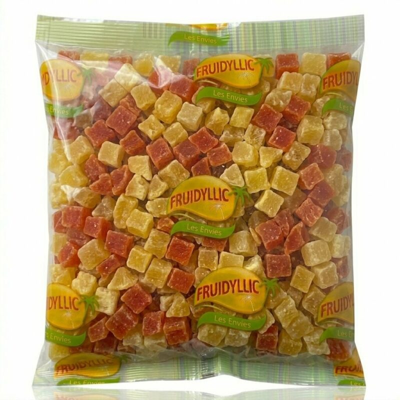 Mélange Ananas-Papayes sechés sucrés