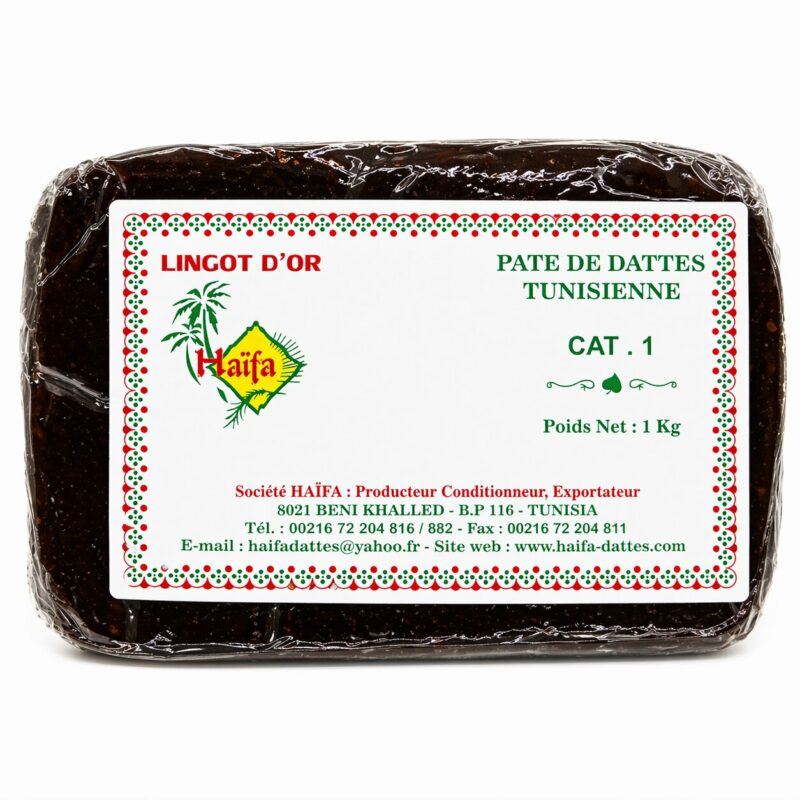 Pâte de dattes Tunisie