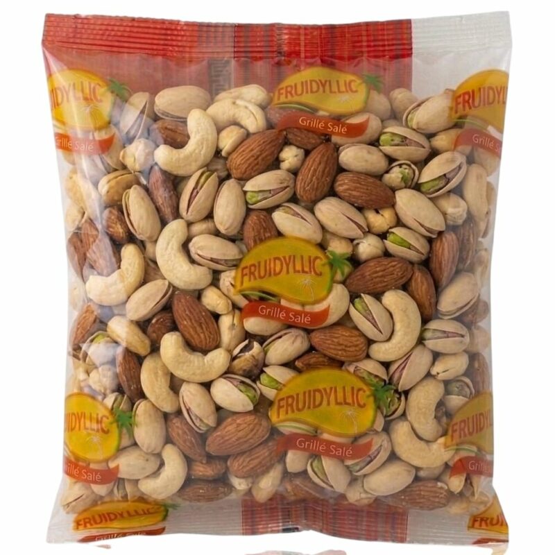 Mélange de fruits à coques grillés salés