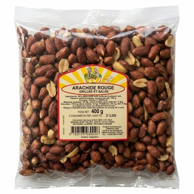 Arachides décortiquées grillées salées