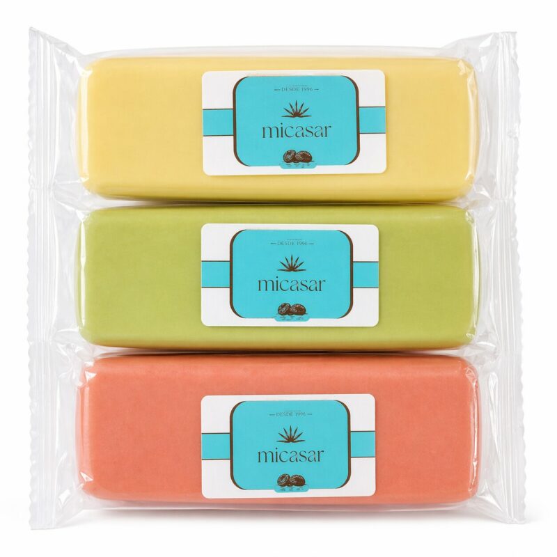 Pâte d'amande tricolore